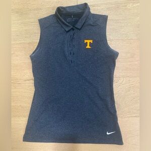Nike Dark Gray Sleeveless Polo Top
